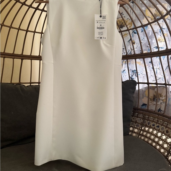 Zara Cream A-Line Dress - Picture 1 of 4